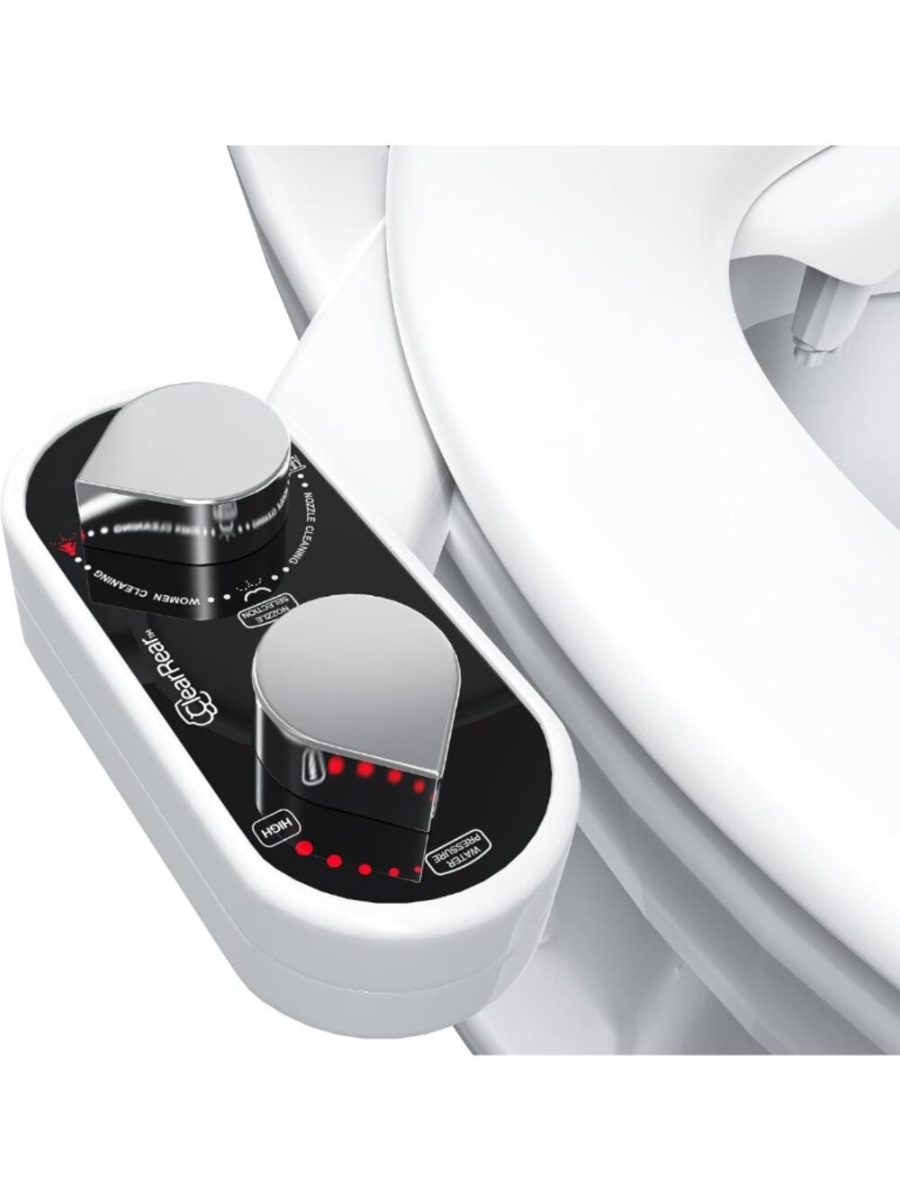 Non-Electric Bidet Toilet Attachment - Self-Cleaning Nozzles, Adjustable Spray